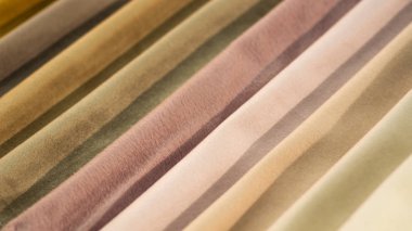 Renkli kumaş kataloğu kumaş dokusu arka plan, ipek kumaş dokusu, tekstil endüstrisi arka plan
