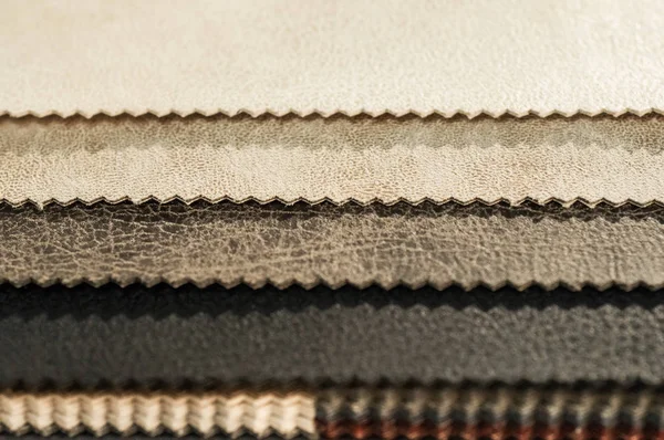 Catálogo de tela multicolor de fondo de textura de tela mate, textura de tela de seda, fondo de la industria textil — Foto de Stock