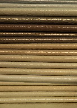 Katalog örgüler kumaş doku arka plan, deri kumaş dokusu, sanayi arka plan üzerinden çok renkli imitasyon deri