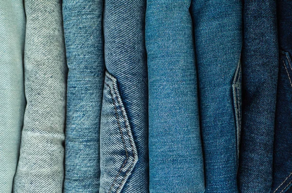 Jeans Fundo Jeans Fundo Claro Detalhe Jeans Azuis Agradáveis Textura — Fotografia de Stock