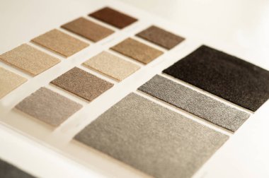 Renkli kumaş kataloğu kumaş dokusu arka plan, ipek kumaş dokusu, tekstil endüstrisi arka plan