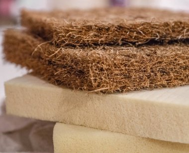 Yatak dolgusu. Hindistan cevizi coir, doğa para lateks lastik, hafıza köpüğü bağımsız bahar
