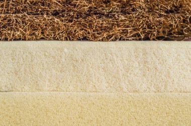 Yatak dolgusu. Hindistan cevizi coir, doğa para lateks lastik, hafıza köpüğü bağımsız bahar