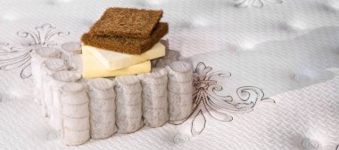Yatak dolgusu. Hindistan cevizi coir, doğa para lateks lastik, hafıza köpüğü bağımsız bahar