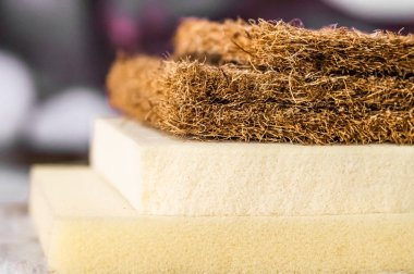 Mattress filler. Coconut coir, Nature para latex rubber, memory foam independent spring clipart