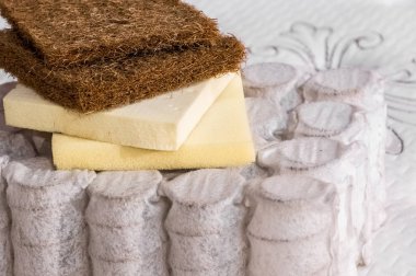Yatak dolgusu. Hindistan cevizi coir, doğa para lateks lastik, hafıza köpüğü bağımsız bahar