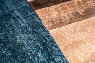 Katalog mobilya kumaş, doku arka plan, ipek kumaş dokusu çok renkli kumaş