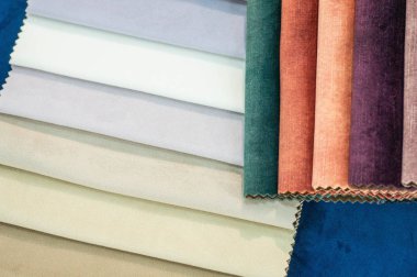 Çok renkli bez kumaş doku arka plan, ipek kumaş doku örgüler gelen katalog