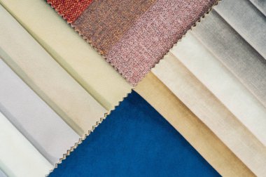Çok renkli bez kumaş doku arka plan, ipek kumaş doku örgüler gelen katalog