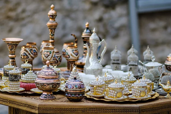 Street Bazaar Mostar Oriental Vases Dishes Bosnia Herzegovina — Stock Photo, Image