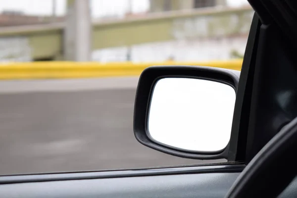 car rear view mirror, close-up