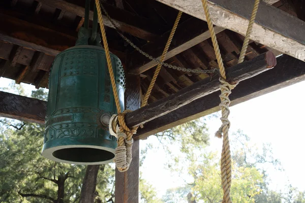 Antyczny Dzwon Japoński Parku — Zdjęcie stockowe