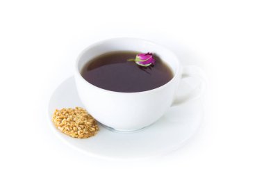 geleneksel Arapça kurabiyeler ile çay fincan. Geleneksel Arap kurabiyeleri. Barazik, Maamol, Ghraybeh (Orta Doğu kurabiye)