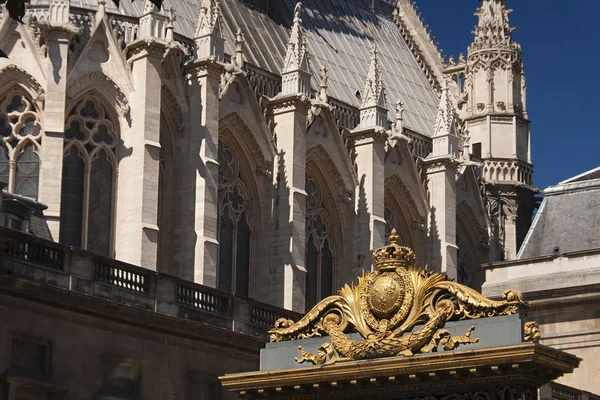 Justitie Paleis Van Parijs Ingang Kapel Saint — Stockfoto