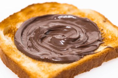 Çikolatalı hamur, closeup yatay ile tatlı ekmeği