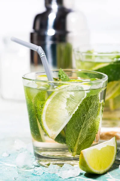 taze soğuk mojito kokteyl, dikey portre