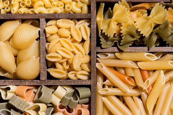 Assortment Dry Pasta Top View — Stock Photo, Image