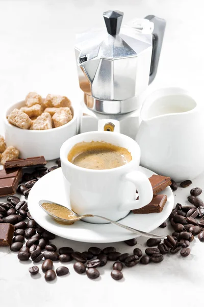 Kaffeepause Konzeptfoto Vertikal Nahaufnahme — Stockfoto