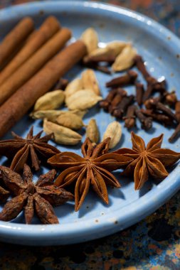 Mavi Plaka, dikey masala çay için baharat