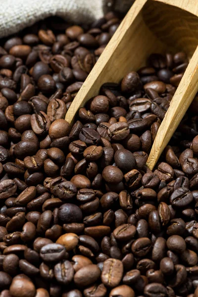 Bag Roasted Coffee Beans Concept Photos Closeup — Stock Photo, Image