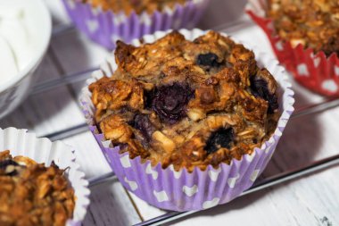 tatlı yabanmersini muffins, portre