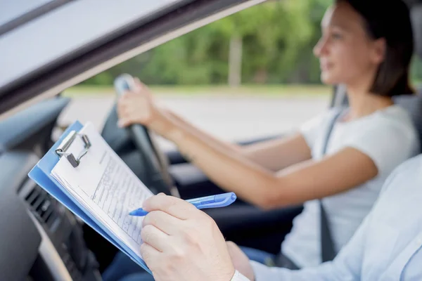 Naučit se řídit auto. Autoškola — Stock fotografie