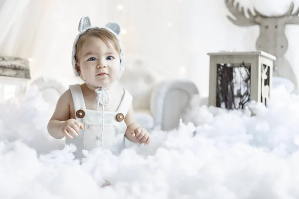 Muhteşem bir bebeğin Noel portresi