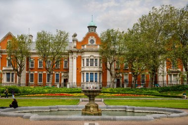 DUBLIN, İrlanda - 1 Temmuz 2019 Dublin Caddesi, İrlanda 'nın ünlü turistik merkezi, İrlanda başkenti.