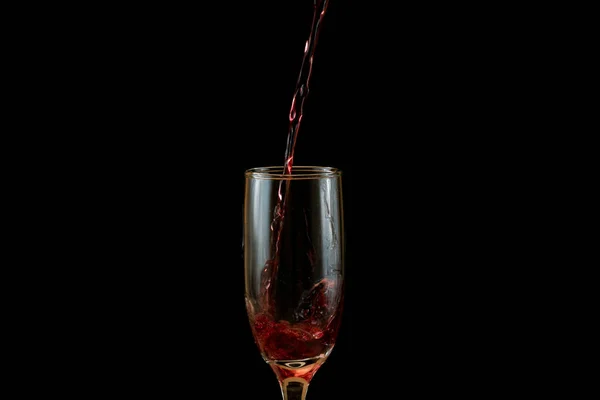 Heerlijke Rode Wijn Glas Gieten — Stockfoto