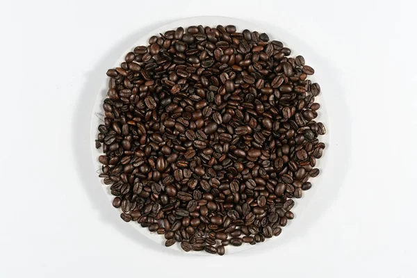 Roasted Coffee Beans Can Used Background — Stock Photo, Image