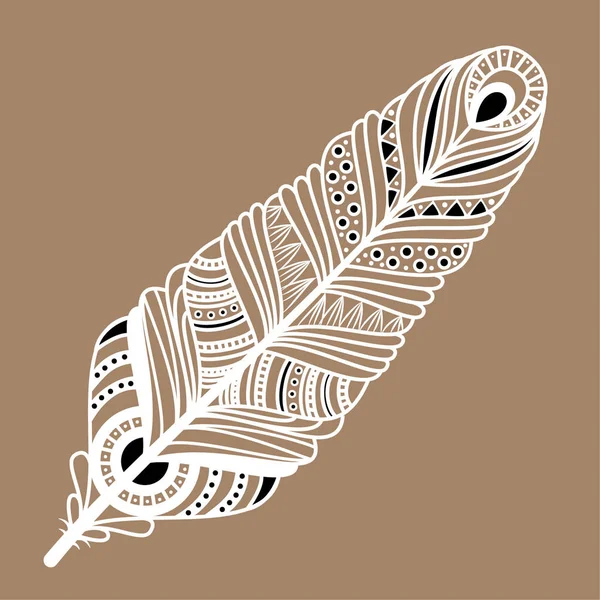 etnik tüy karalama tasarımı