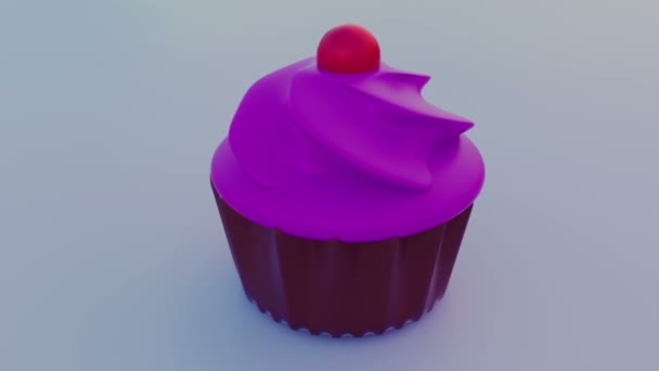 Basit Cupcake Dönüm — Stok video