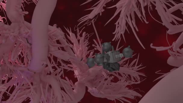 Nanoobjekte Inneren Eines Körpers — Stockvideo