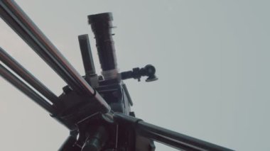 Antika bir 16mm film kamerası, bir CP16. Film yapımı ya da film yapımı kavramı.