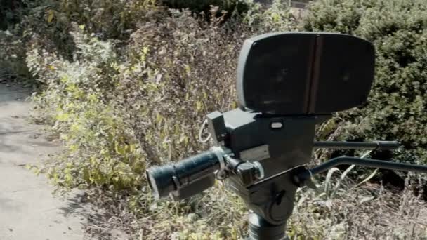 Cameră Film Veche Cp16 Film Making Sau Film Making Concept — Video de stoc © ironstrike2 #419106352