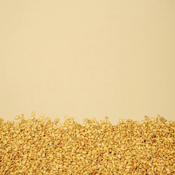 Healthy Golden Linseeds Seed or Grain — Stock Photo, Image