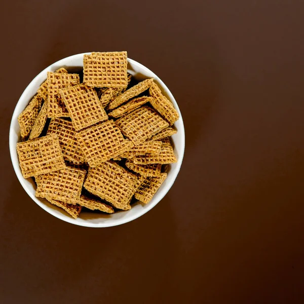 Kepekli Shreddies Kahvaltılık Gevrek Kase — Stok fotoğraf