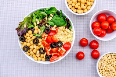 Vejetaryen Bulgur Buğday Öğle Yemeği Kase