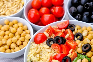 Vejetaryen Bulgur Buğday Öğle Yemeği Kase