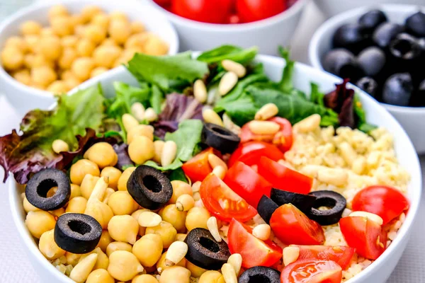 Vegetarian Bulgur Wheat Lunch Bowl — Stock Photo, Image