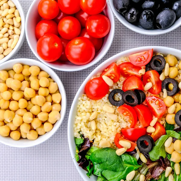 Vejetaryen Bulgur Buğday Öğle Yemeği Kase