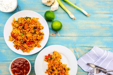 Vejetaryen Sebze Biryani Hint Köri