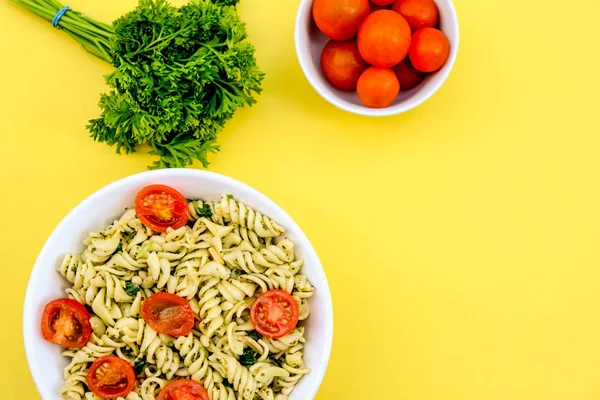 Healthy Lunch Bowl of Pasta Salad