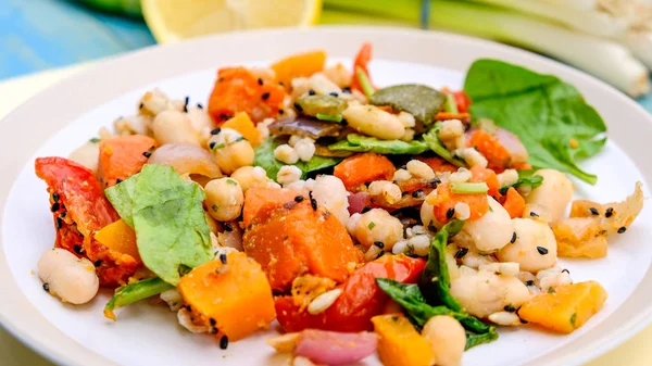 Mediterraner Bratengemüsesalat — Stockfoto