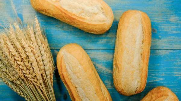 Crusty Fresh White Bread Rolls — Stock Photo, Image