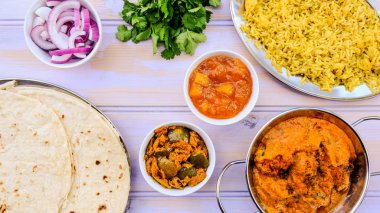 Pilau Pilav ile Hint Tarzı Kofta Köri