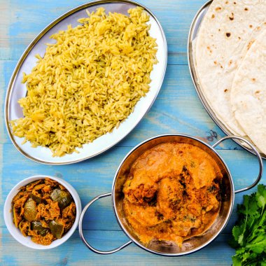 Pilau Pilav ile Hint Tarzı Kofta Köri