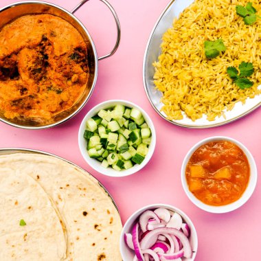 Pilau Pilav ile Hint Tarzı Kofta Köri