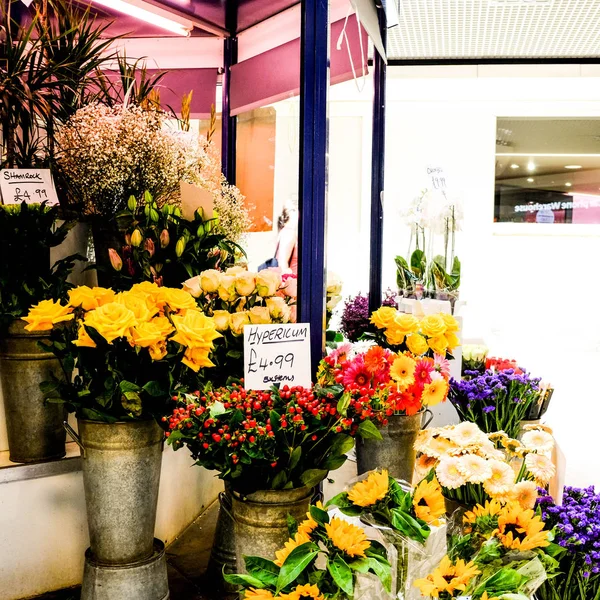 Indoor Flower Seller or Florist in a Shopping Mall