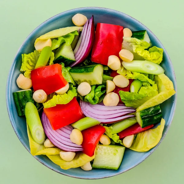 Salade de noix de macadamia végétarienne ou végétalienne saine — Photo